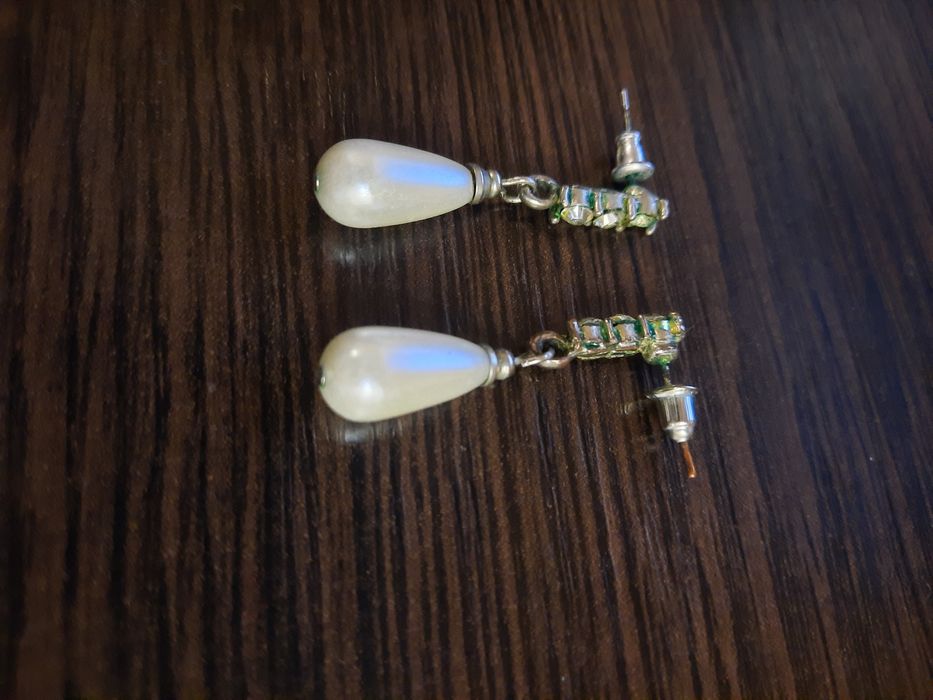 Серьги капельки сережки винтажные