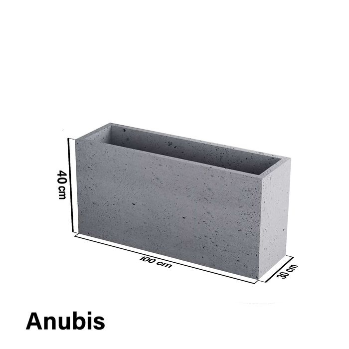 Donica ogrodowa betonowa Anubis 100x30x40. Donice premium beton architektoniczny. Prosto od producenta