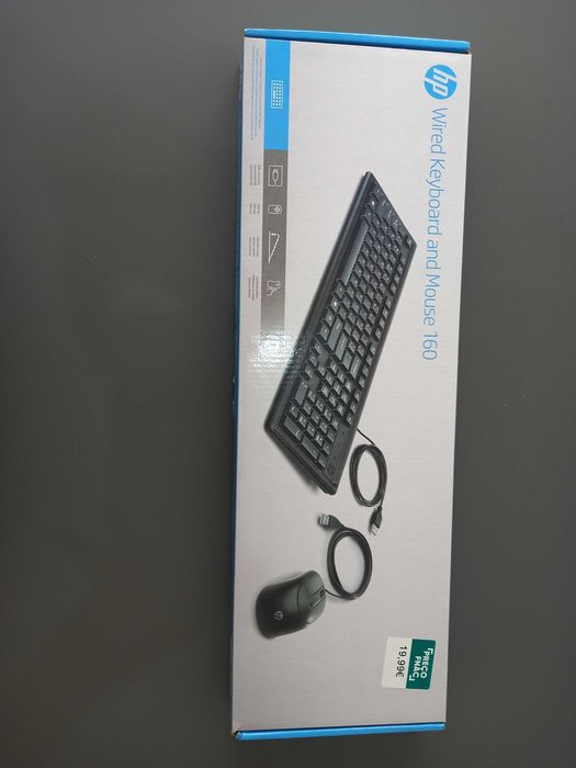 Teclado + Rato HP com Cabo – 5 €