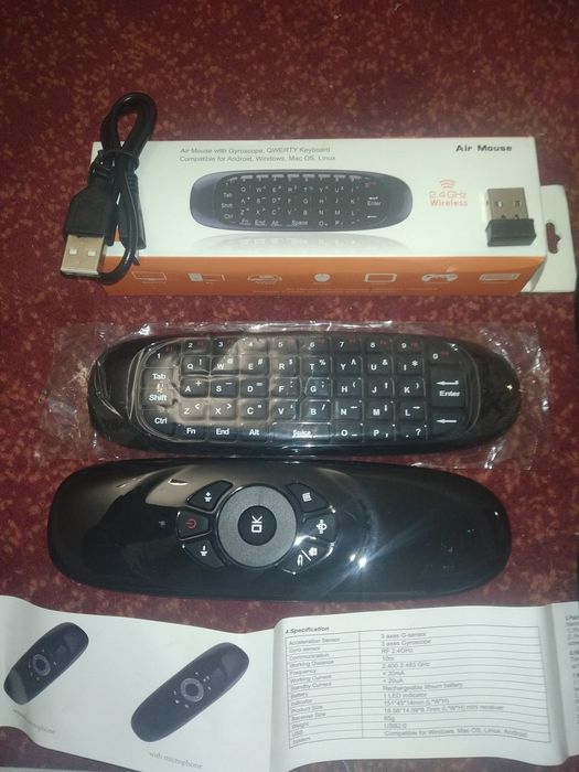 Аеромиші, міні-клавіатури, Vontar G10s Pro,  Q6 airmouse ІЧ програма