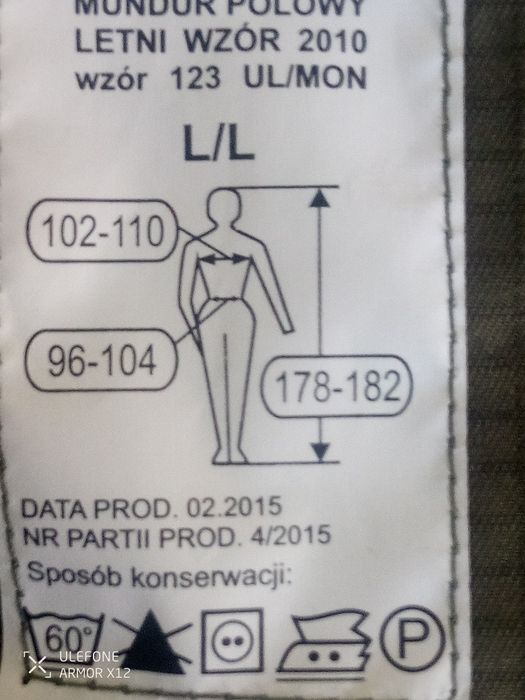 Spodnie wojskowe polowe LxL