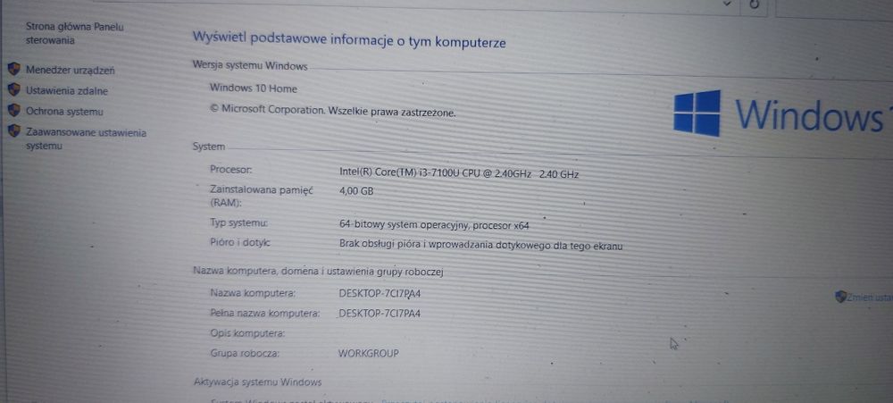 Hp Intel Radio 3168NGW 17 cali i3 1TB 4RAM