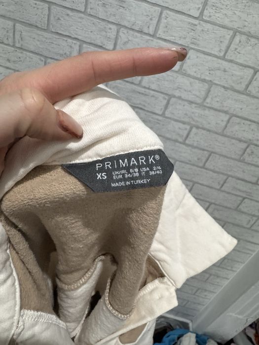 Bluzka biało beżowa primark