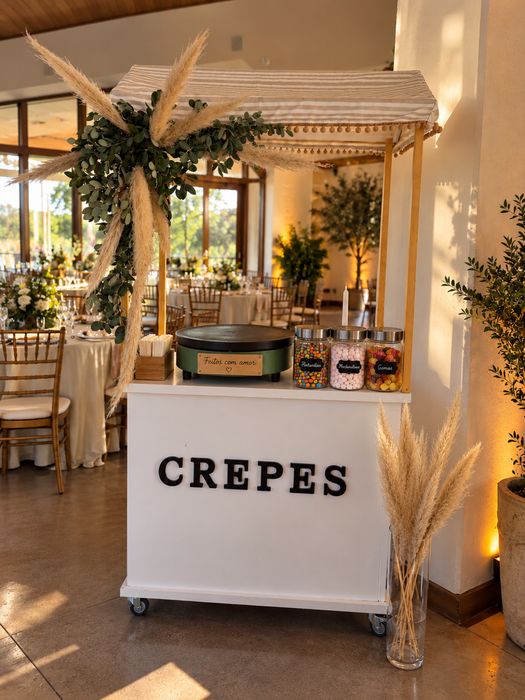 Carrinho de crepes e mini panquecas eventos