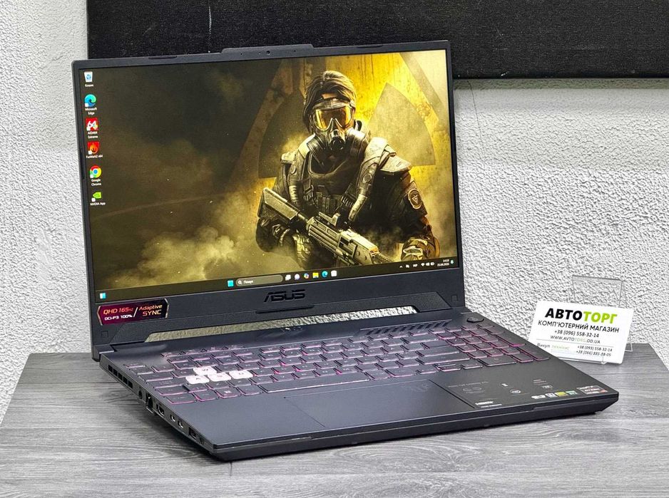 Asus Tuf Gaming A15 15 дюймів 2K 165Гц | AMD Ryzen 7 6800H | GeForce RTX 3070 | Гарантія півркоу
