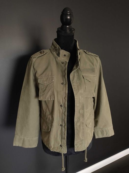 Zara kurtka katana khaki w stylu militarnym M/L