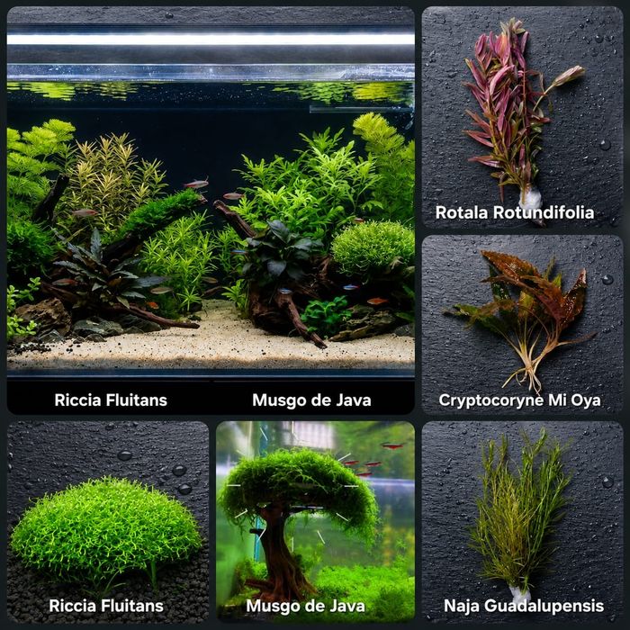 Plantas Aquário | 10 Espécies com Anubia com Anubia c/ Anubia