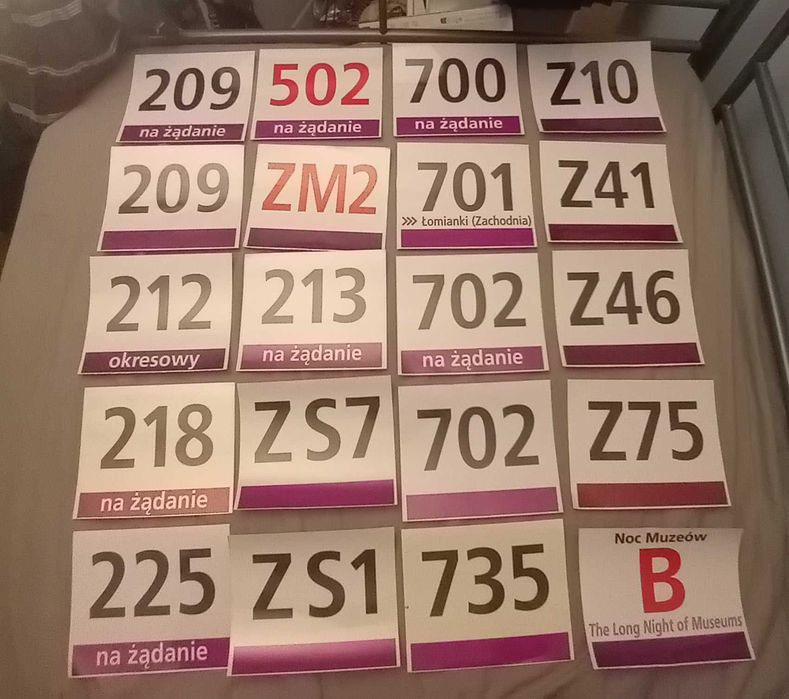 Naklejki liniowe MZA