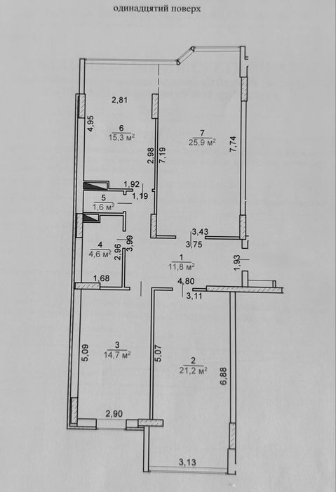 Центр! Видова 3 кімнатна квартира в новобудові  біля Любави