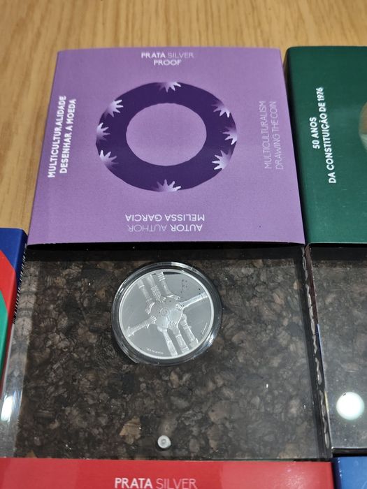 Moedas Prata Proof Portugal