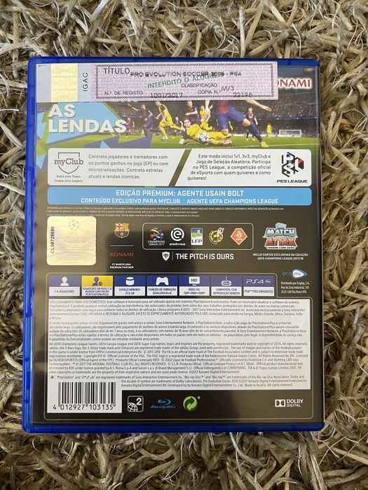 Jogo “Pes 2018” para Ps4