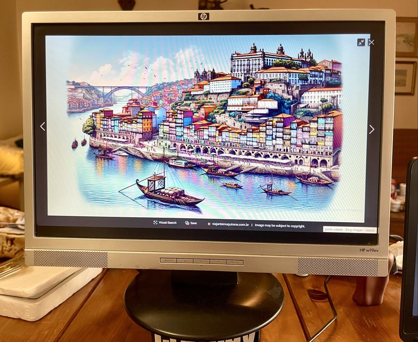 Monitor HP w19ev 19” Impecável - Como Novo!