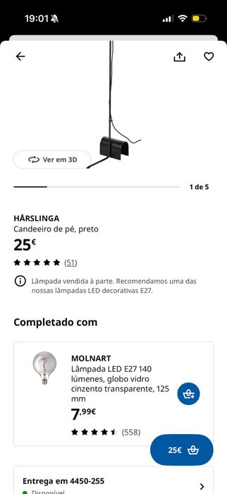 Candeeiro - IKEA Hårslinga