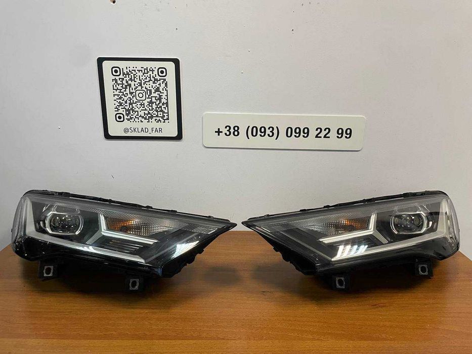 фари фары Audi Q7 4m led Оптика рест full Ауди КУ7 лед Эвропа Оригінал