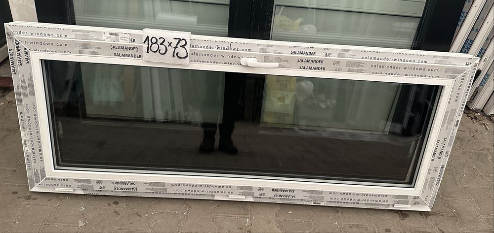 Okna Nowe Antracyt PCV 73 x 183 pionowe lub poziome, różne!