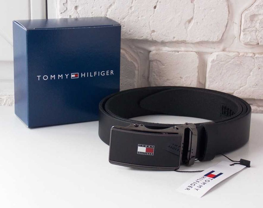 Мужской кожаный ремень автомат Томму / шкіряний ремінь чоловічий