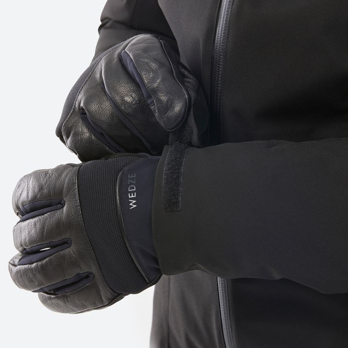 Casaco de Ski Quente e Impermeável 500 Mulher Preto