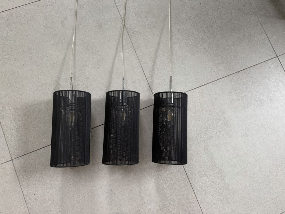 lampa wiszaca glamour 3 klosze z krysztalkami