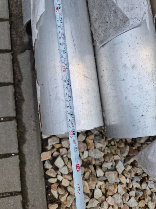 Rury aluminiowe szerokość 12cm