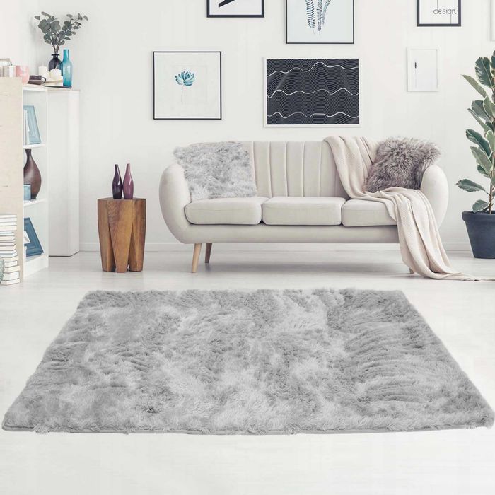 Miękki Dywan 120X170 Pluszowy Antypoślizgowy Z Możliwością Prania