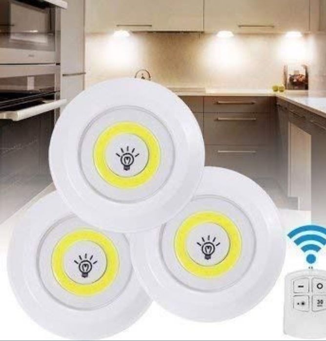 Luzes Led sem fio com controle remoto