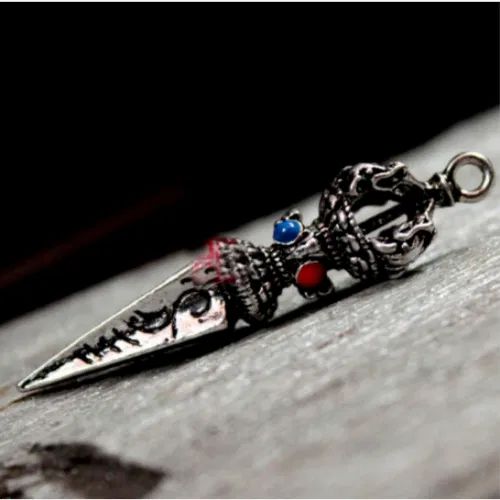 Amuletos pendente varja phurpe dorge tibetana tibete