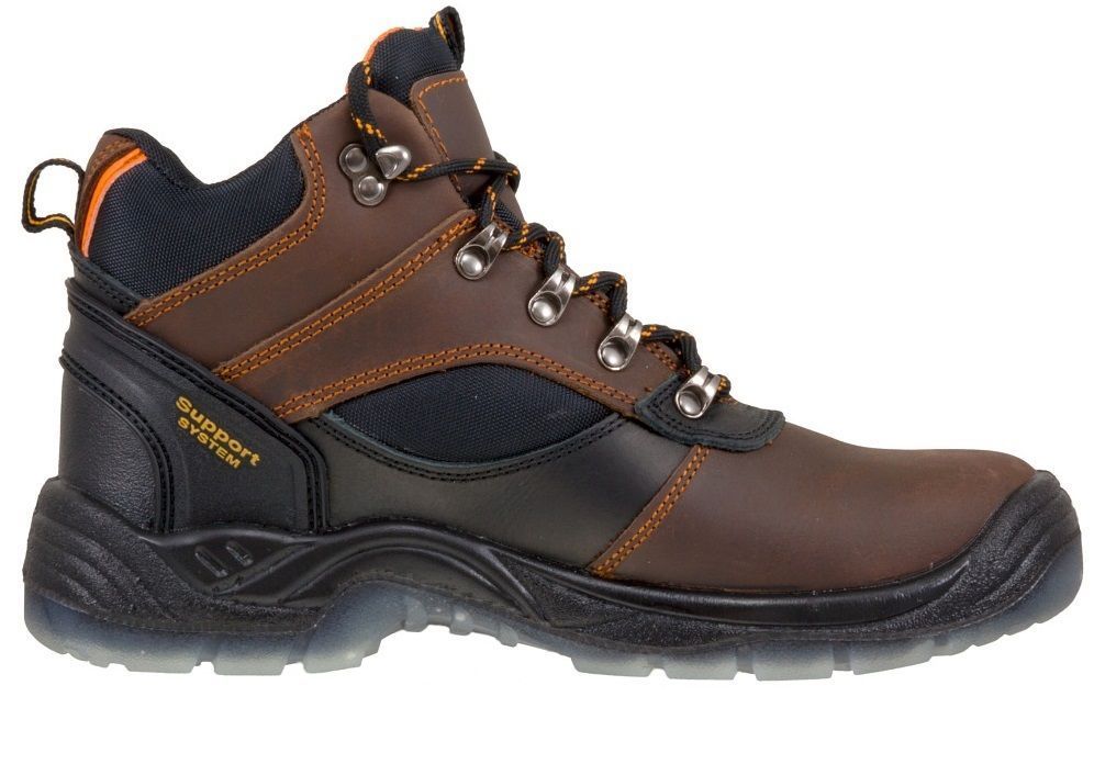 Buty robocze ochronne skórzane bez podnoska wysokie BHP 47
