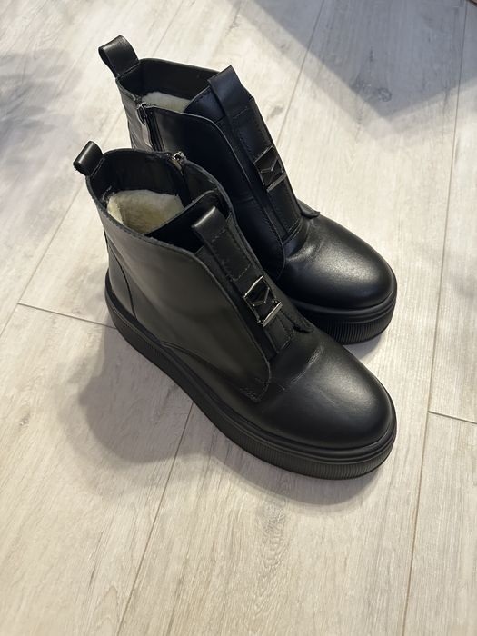 Ботиночки зимові. Натуральна шкіра