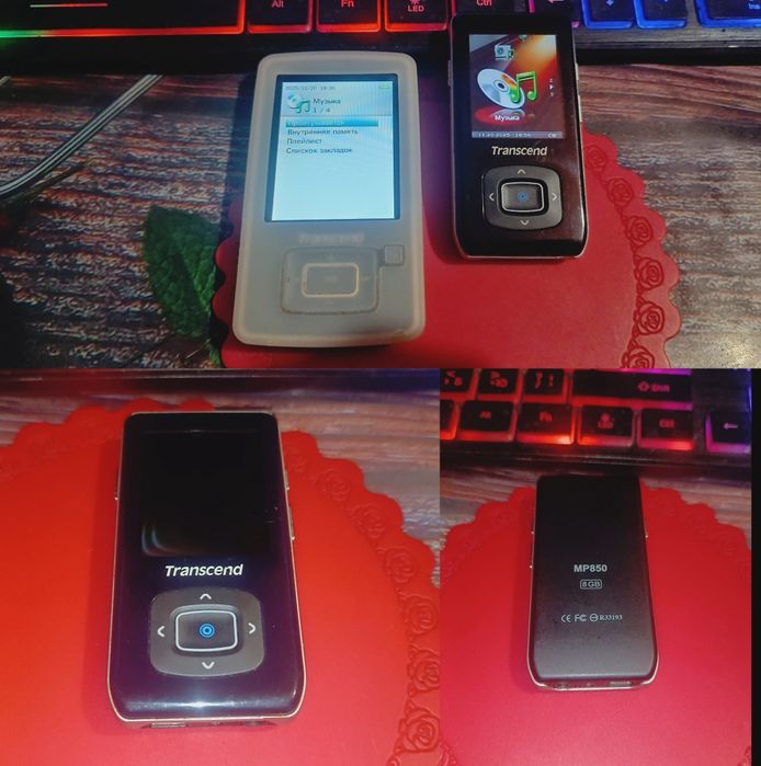 mp3-плеєри transcend mp330,mp870 і mp850+подарунок