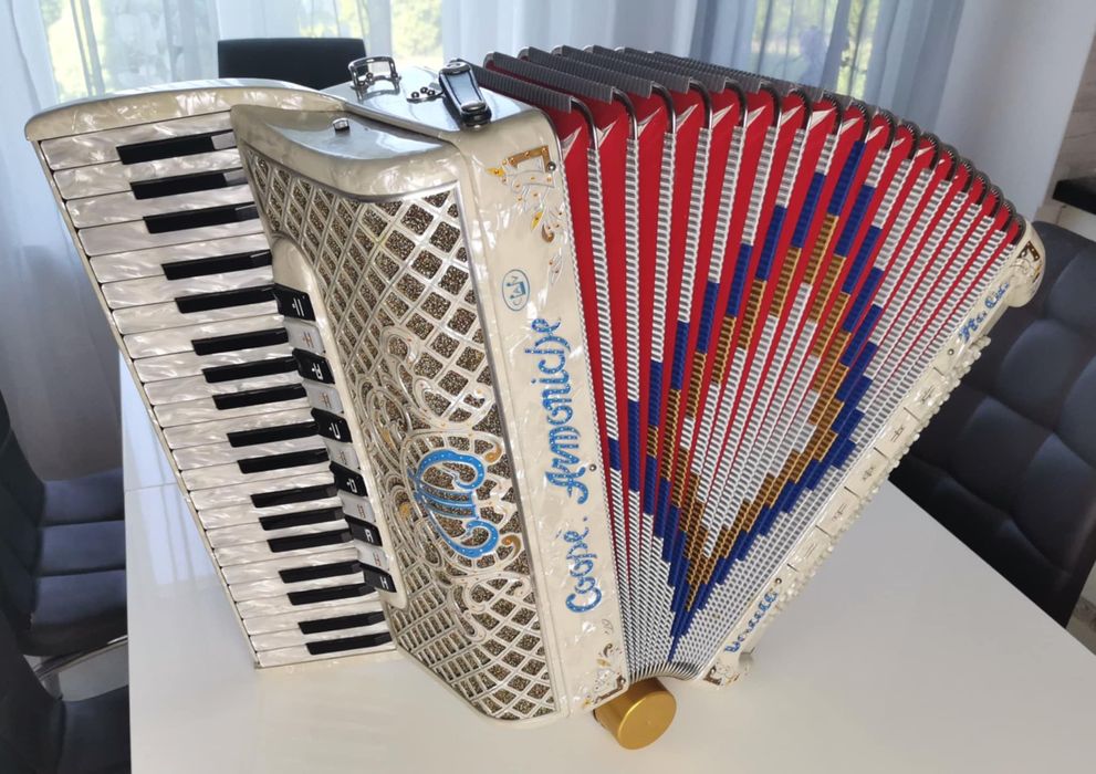 Akordeon wysokiej klasy Cooperfisa 120/4/5 Musette!