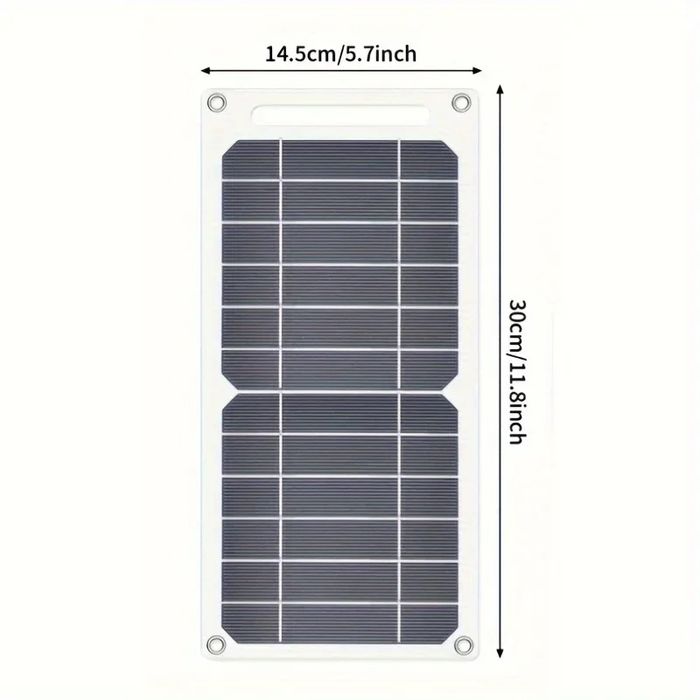 Портативна сонячна панель Solar Panel 5в Вт батарея