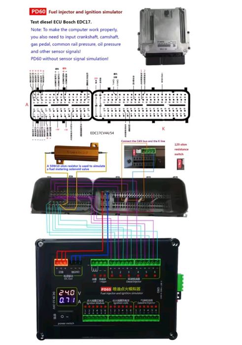 Эмулятор/симулятор системы зажигания PD60+ блоков ЭБУ