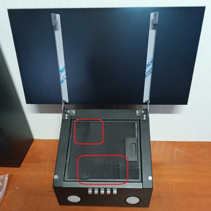 Okap kominowy Amica OKC6227B Czarny szer. 60 cm LED 63dB Klasa C 09.04/03o