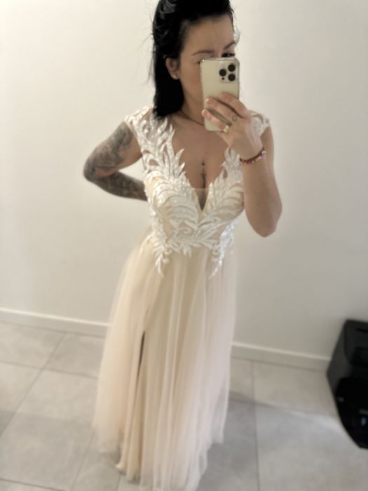 Suknia ślubna / wieczorowa wesele 38 M