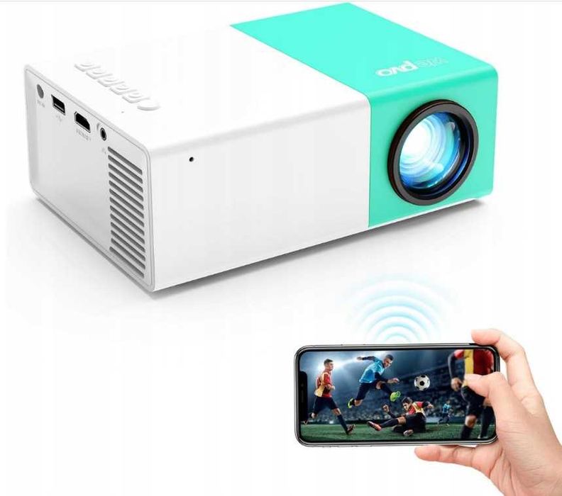 Mini projektor Bluetooth 5.4 YG300 Plus kino domowe HDMI USB LED BD39