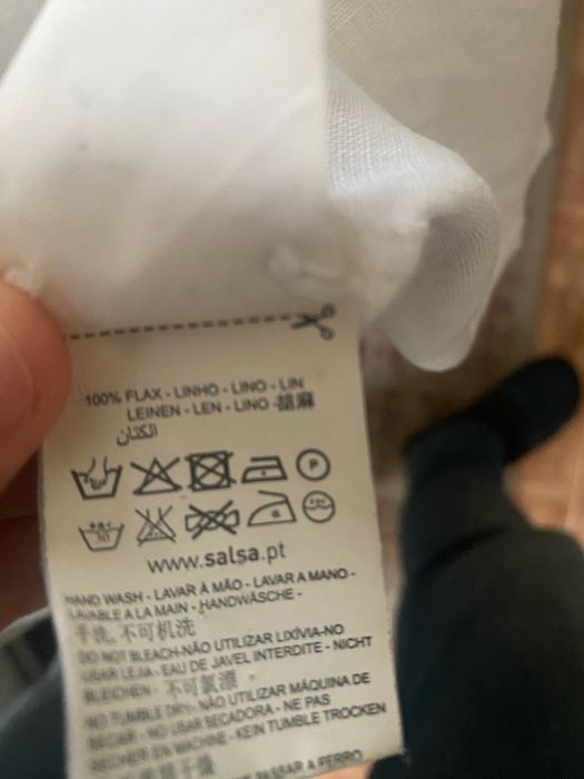 Camisa da Salsa manga curta e branca