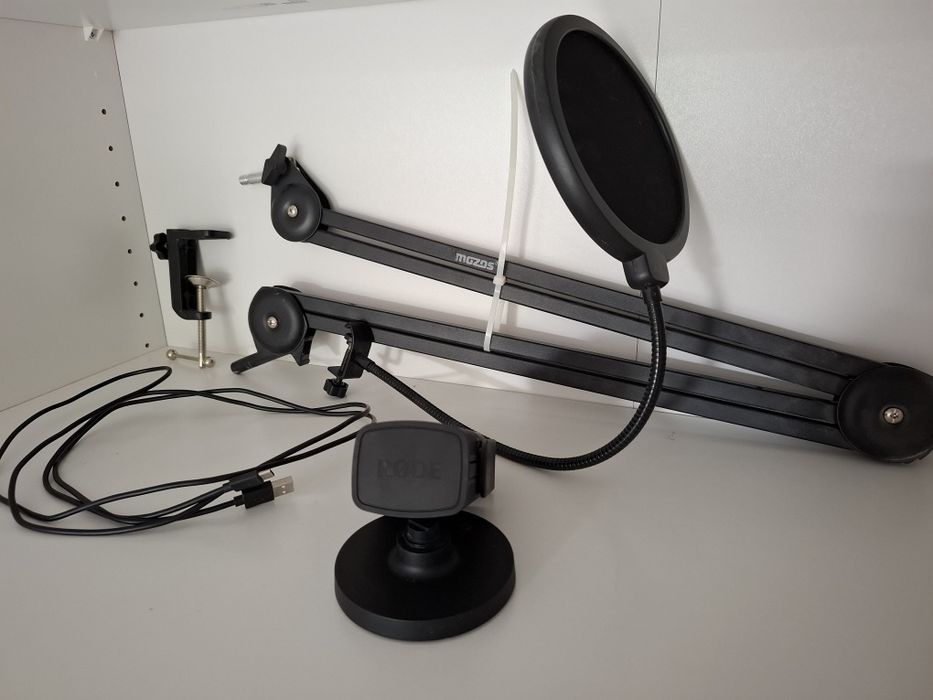 Mikrofon RODE NT-USB mini + ramię MOZOS SB36 + siatka filtrująca