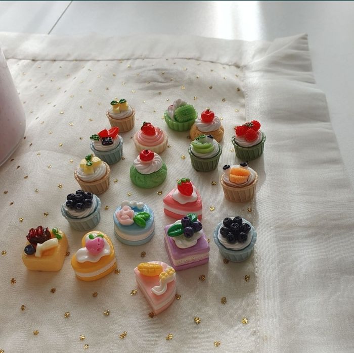 Miniatury 1:6 miniaturowe jedzenie dla lalek barbie ciasteczka babeczk