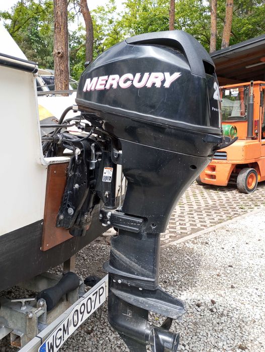 Silnik zaburtowy Mercury 20 4suw stopa L trim manetka rok 12