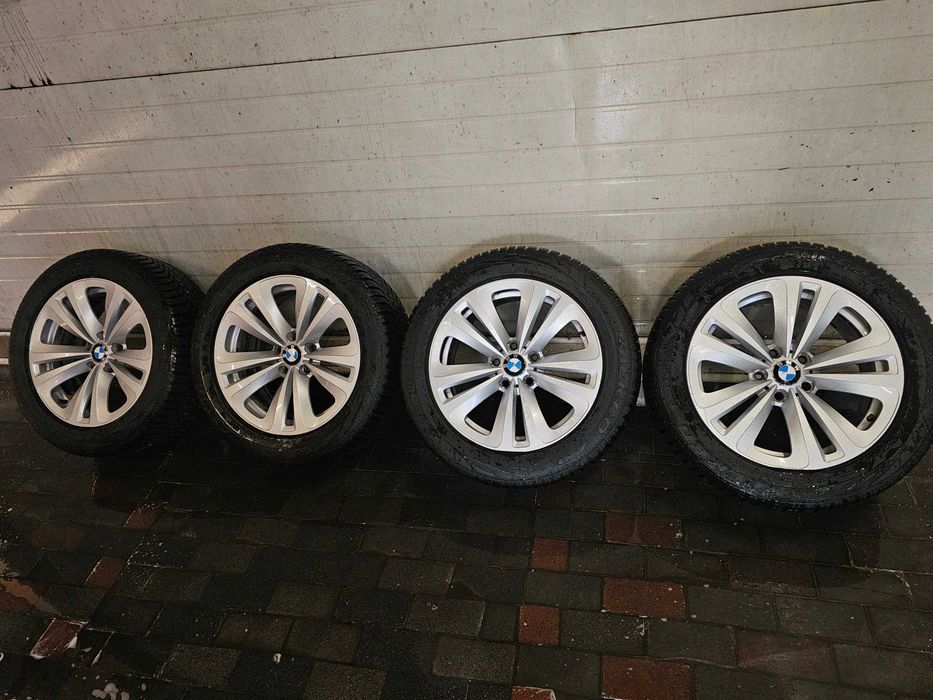 Alufelgi Felgi Aluminiowe Komplet Oryginał BMW F01 5X120 R18 18 Opony