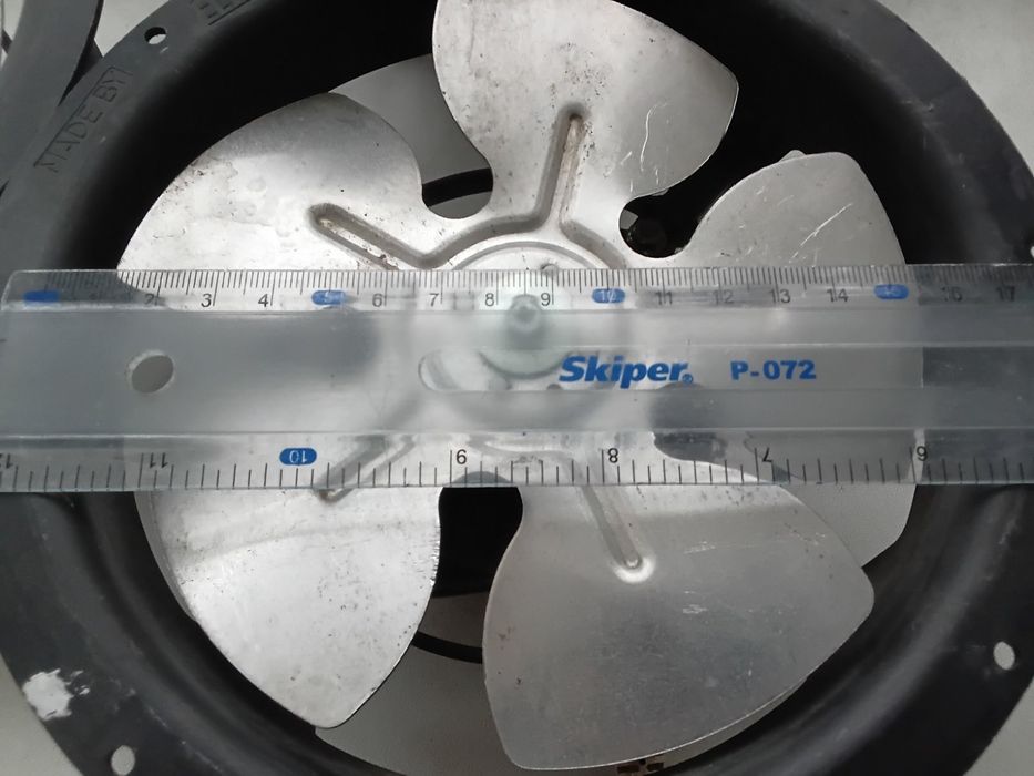 Вентилятор осевой канальный осевой вытяжка 220 В 1500 об/ мин 450 м³/ч