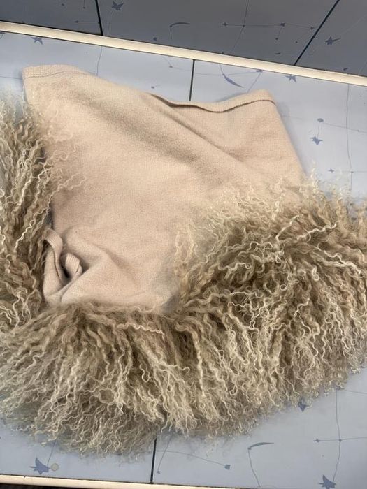 Розкішна кашемірова шаль з натуральним хутром ягняти hemisphere