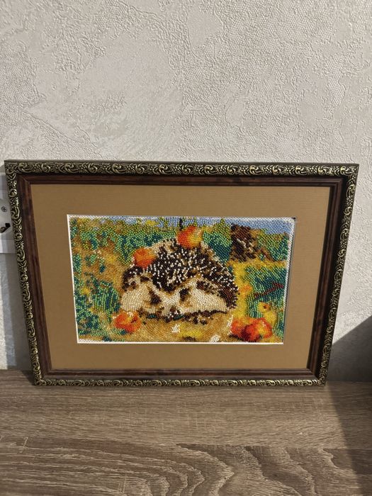 Картина вигита бісером «Іжак»