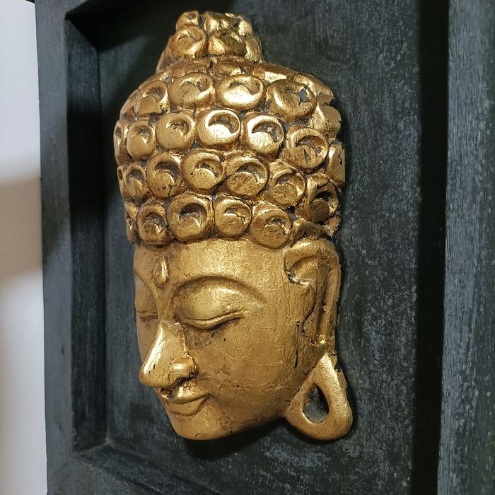 Quadro de Buda com folha de ouro – 40 x 45 cm