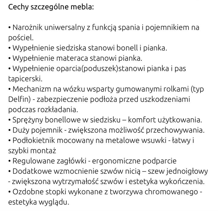 Rezerwacja - Narożnik Elena BRW