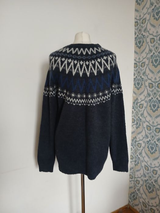 Sweter, ciekawy wzór. Unisex. Knitwear F&F. Rozmiar L/40.