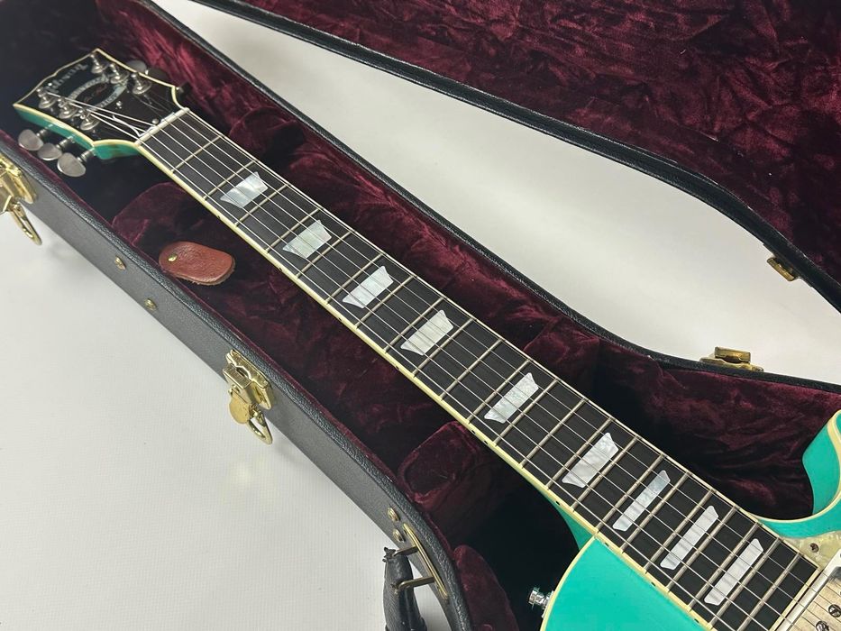 Gibson Les Paul Custom Shop Catalina “GoodWood Era” Cascade Green 1997 (ebony, 3500$)