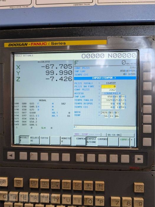 Centrum obróbcze CNC DOOSAN VC 3600 (2018)