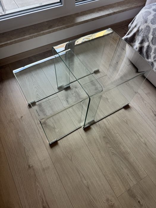 Szklane stoliki kawowe stolik szklo hartowane westwing selsey sklum