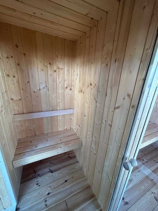 nowoczesna sauna ogrodowa